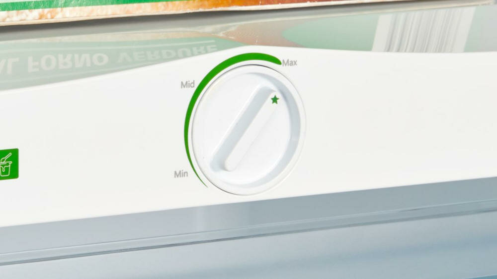 MIDEA-MDRD239FZF01 zamrażarka szufladowa panel sterowania mechanicznie temperatura komora pokrętło
