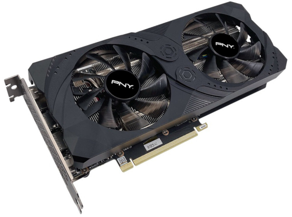 Karta graficzna PNY GeForce RTX 3060 Ti Uprising Dual Fan 8GB efektywne chlodzenie