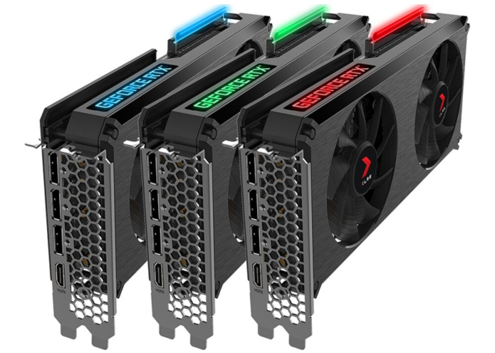 Karta graficzna PNY GeForce RTX 3060 Ti Gaming Revel 8GB zastosowane zlacza