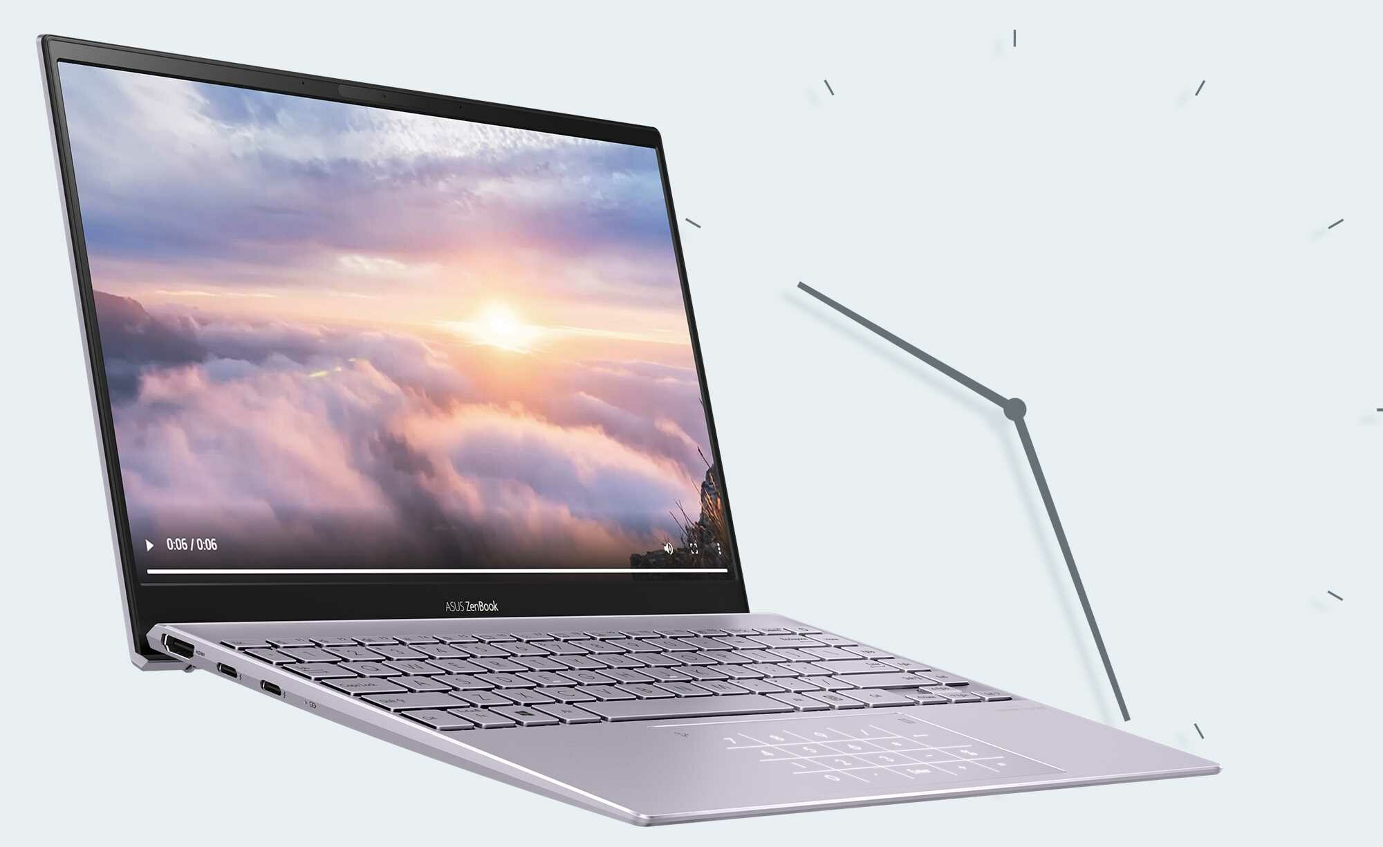 Laptop ASUS ZenBook 13 OLED - bateria praca polimerowa