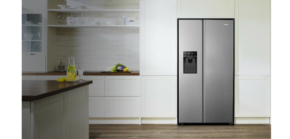 Lodówka HISENSE RS694N4TIE Side by side Kostkarka dopasowanie