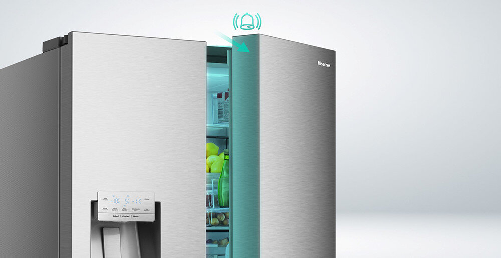 LODÓWKA HISENSE RS650N4AC2 alarm dźwięk drzwi otwarcie czujnik