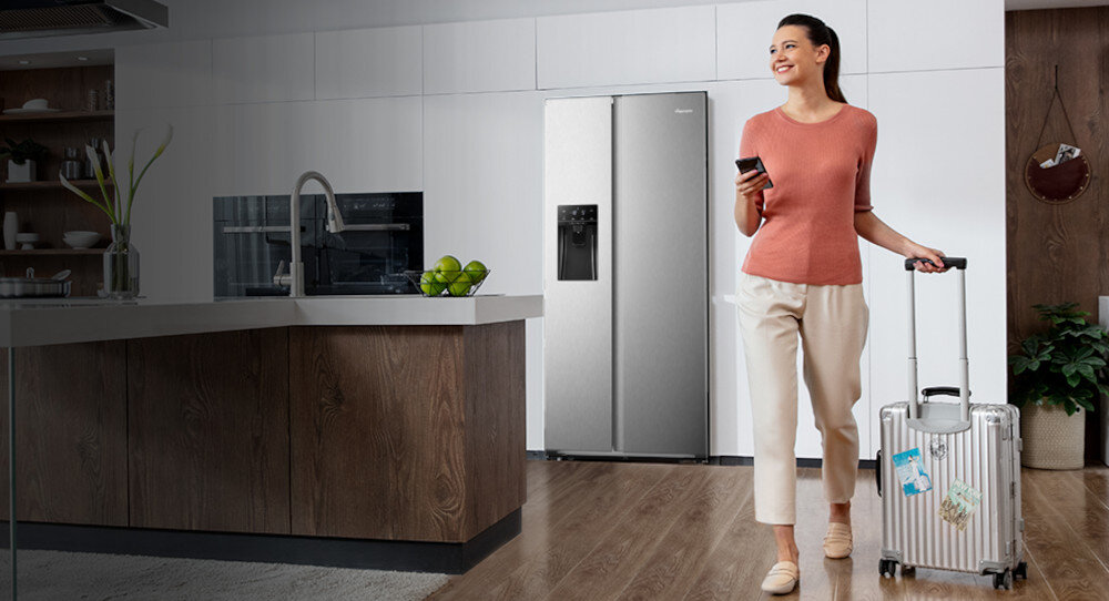 LODÓWKA HISENSE RS650N4AC2 tryb wakacyjny ustawienie temperatury mniejsze zużycie energii