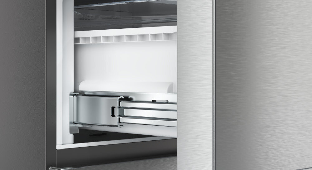 Lodówka HISENSE RF632N4WIE Nofrost Inox metalowe prowadnice