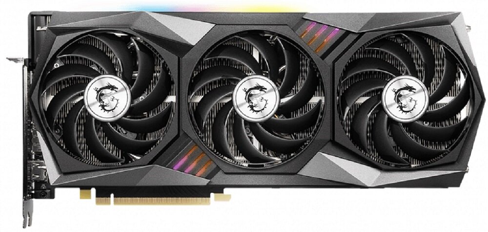 Karta graficzna MSI GeForce RTX 3060 Ti Gaming X Trio 8GB - dwa wentylatory masywny radiator