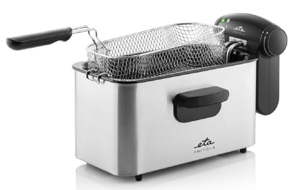 Frytkownica ETA Fritola 317290000 moc 900 W, szybkie nagrzewanie, utrzymywanie stałej temperatury, regulowany termostat, bez przypaleń