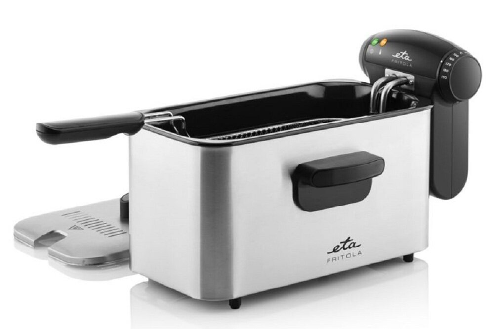 Frytkownica ETA Fritola 317290000 chłodne ścianki, antypoślizgowe nóźki,stabilność i bezpieczeństwo, ochrona przed rozpryskiwaniem
