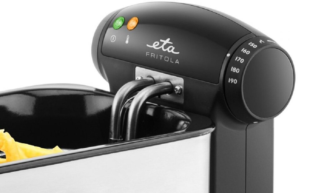 Frytkownica ETA Fritola 317290000 kompaktowa konstrukcja, szybkie nagrzewanie, zuzycie mniejszej ilości energii, bez stałego pilnowania