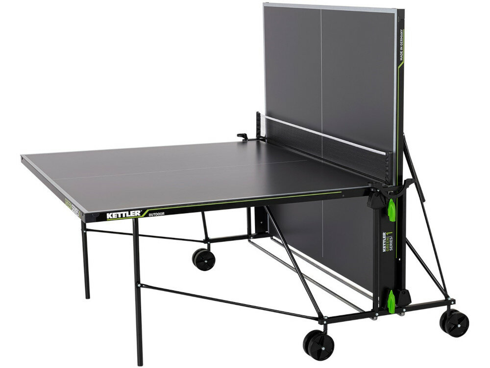 Stół do ping ponga KETTLER Outdoor K1 rozkłada się w systemie twist handle