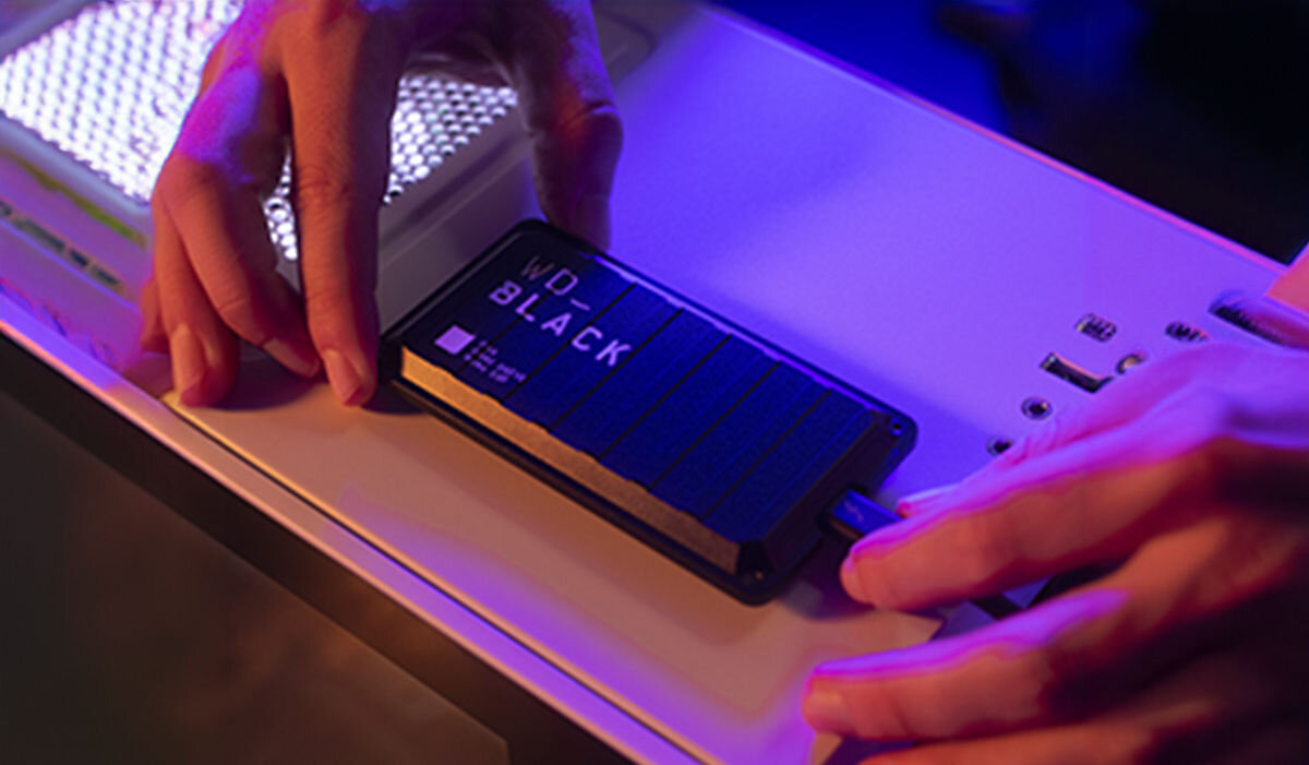 Dysk WD Black P50 Game Drive 1TB SSD trwała odporna na uderzenia obudowa