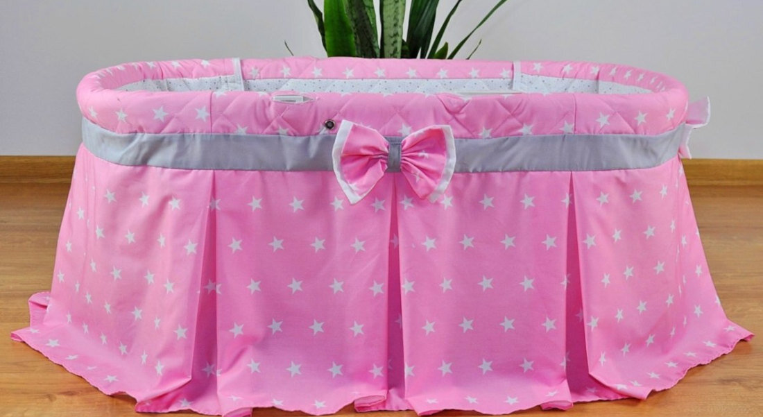 Kołyska MILLY MALLY Sweet Melody Moon 4w1 Regulacja wysokości udogodnienia czterostopniowa regulację wysokości łatwe przewijanie komfort użytkowania zdejmowana i regulowana budka dostosowanie