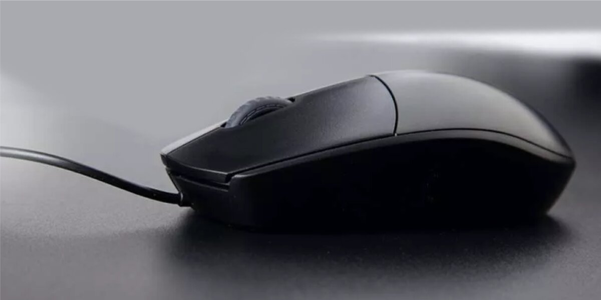 RAPOO N100 - mysz w kolorze czarnym na blacie