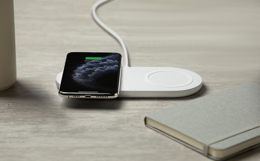 Ładowarka indukcyjna BELKIN Boost Charge Charging Dual Pads 15W dioda led certyfikat QI