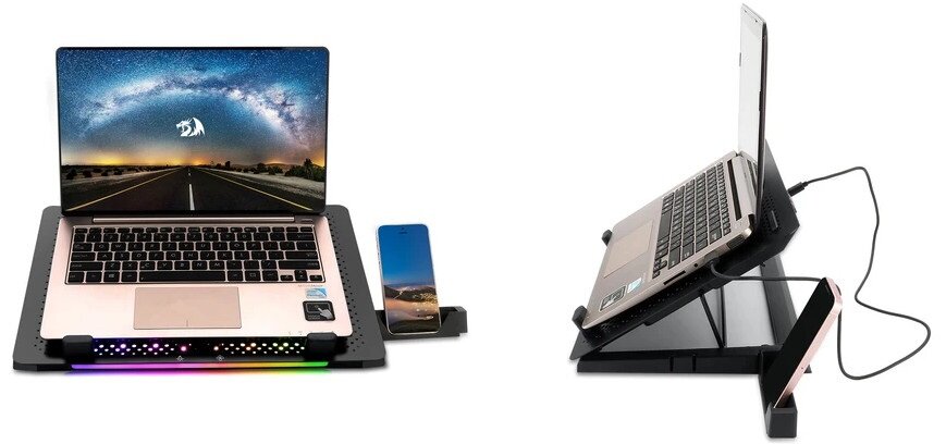 Podstawka chłodząca REDRAGON GCP500 Ivy - Gamingowe podświetlenie RGB
