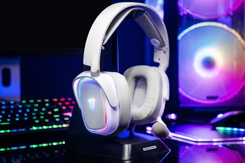 Słuchawki Modecom Volcano MC-899 Prometheus - ciekawy i nowoczesny design podświetlenie LED