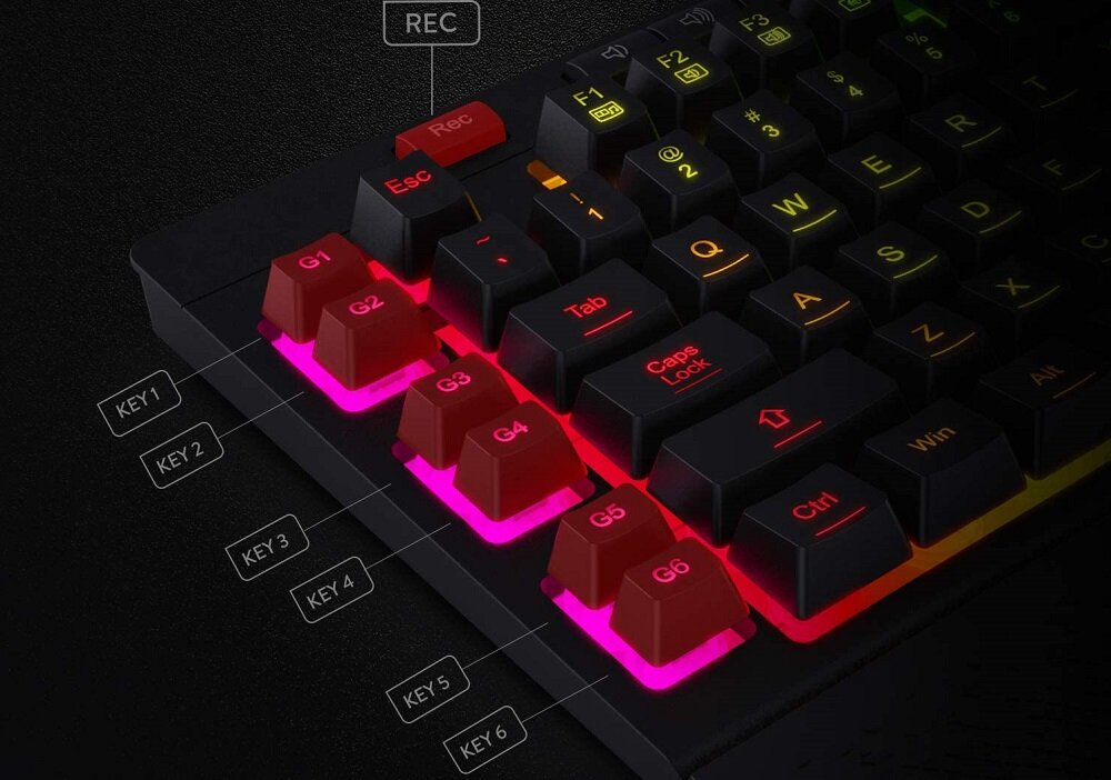 Klawiatura REDRAGON K512 Shiva RGB - funkcjonalnosc