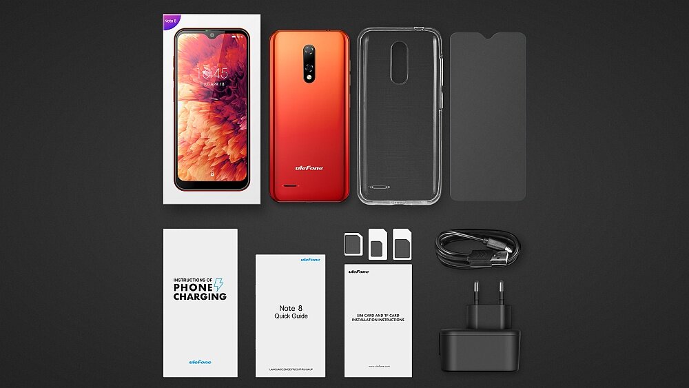 Smartfon ULEFONE Note 8 zestaw