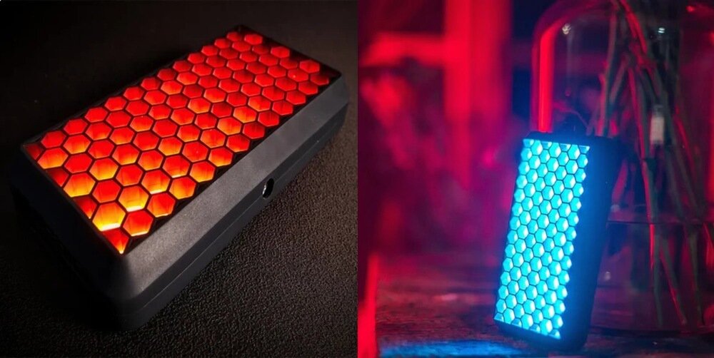 Lampa LED Ulanzi VL196 z dyfuzorem 'plaster miodu'