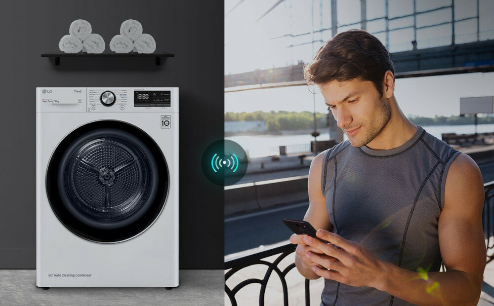 Suszarka LG RH90V5AV6Q aplikacja wifi