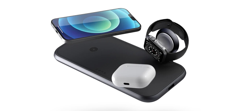 Ładowarka indukcyjna ZENS Magnetic ZEDC18B/00 4w1 20W Czarny bezpieczeństwo pracy