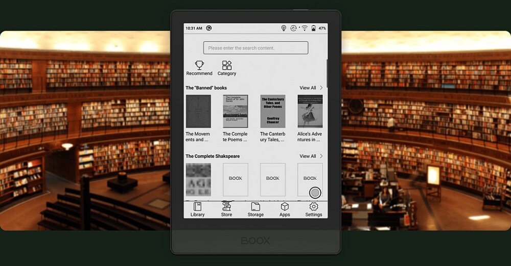 Czytnik E-Booków ONYX Boox Poke 3 czytanie książki ekran bateria jasność kontrast przekątna tekst