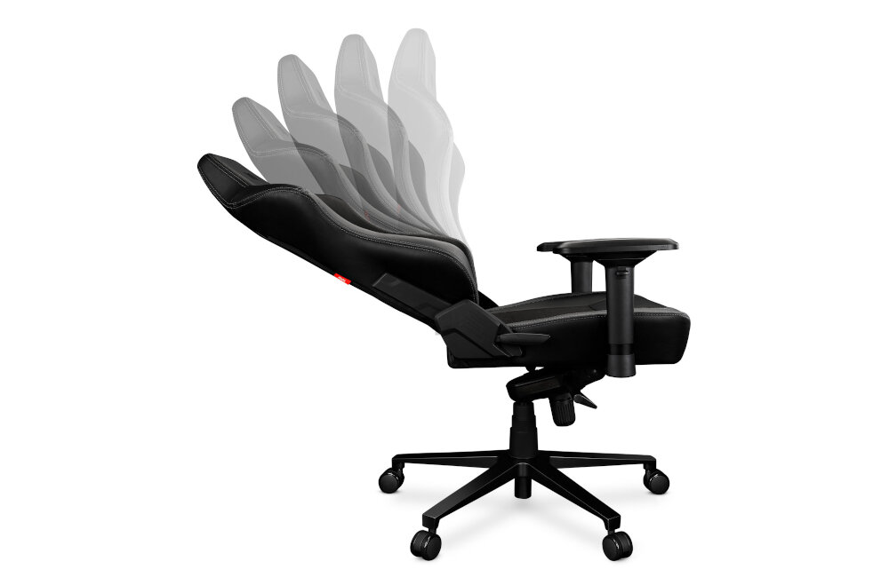 Fotel YUMISU 2051 Czarno szary rozkladanie funkcje 