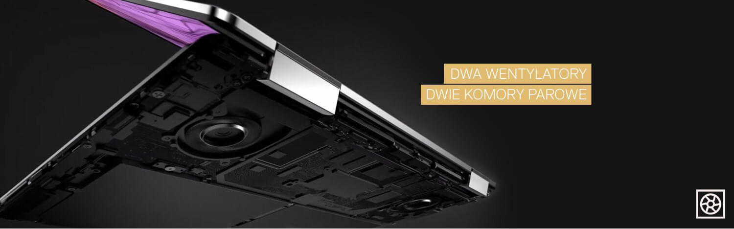 Laptop DELL XPS 9310 - system chłodzenia