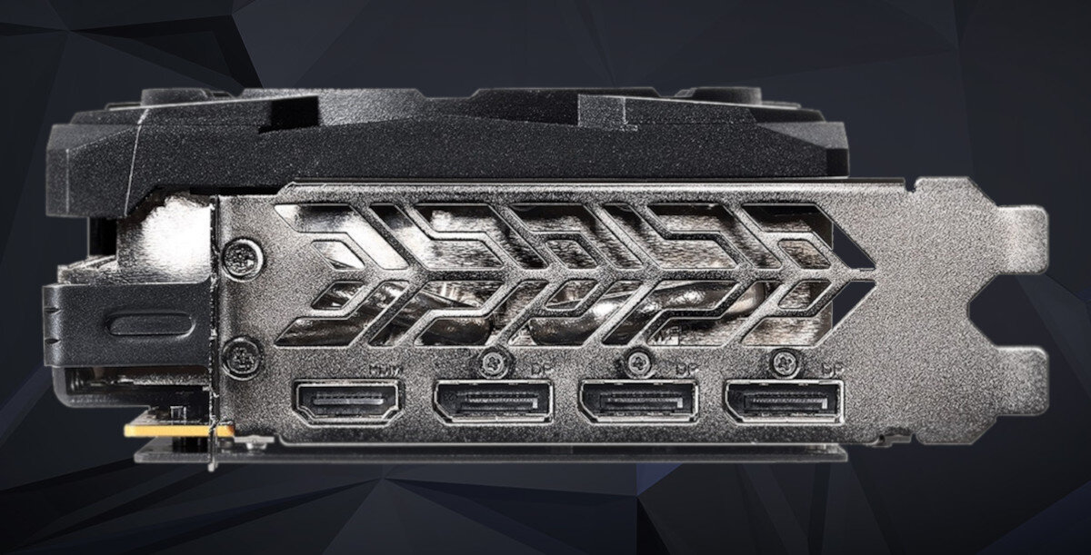 Karta graficzna ASROCK Radeon RX 6800 Phantom Gaming D OC 16GB złącza porty podłączenie