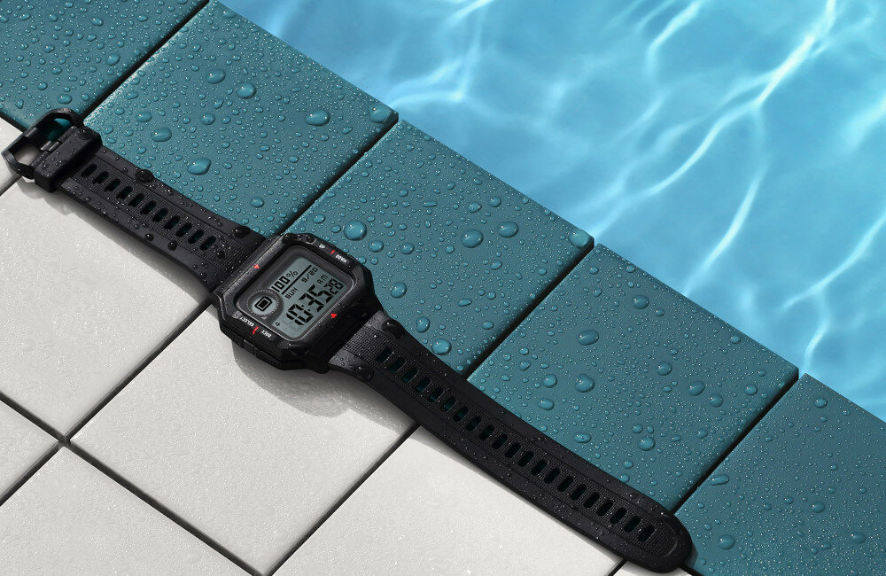 Smartwatch AMAZFIT Neo Czarny wygląd wyświetlacz