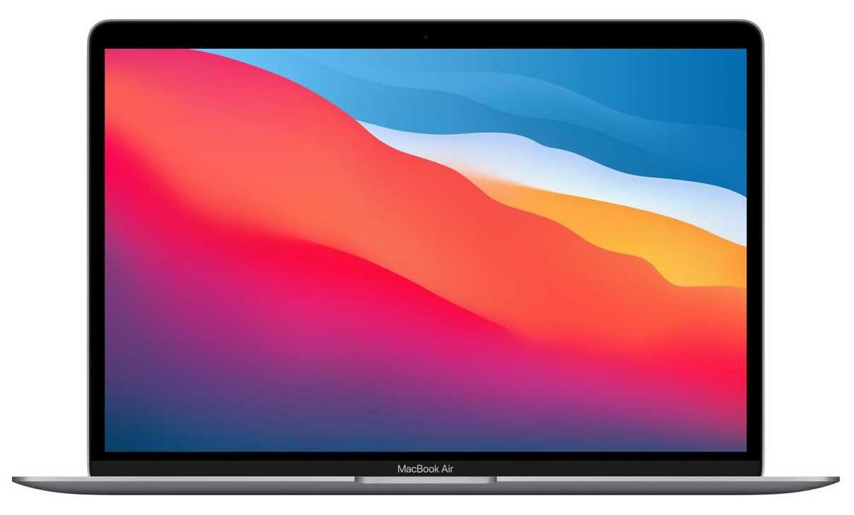 APPLE MacBook Air 13 - wyglad ogolny front czip M1 CPU GPU bateria