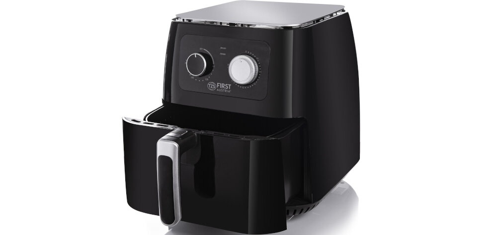 Frytkownica beztłuszczowa FIRST 5053-1 Air Fryer wyposazenie timer czas zbiornik na olek nieprzywierajaca powloka latwe czyszcznie prosta obsluga
