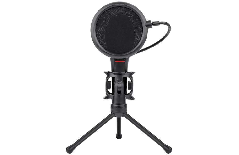 MIKROFON REDRAGON QUASAR GM200-1 POP FILTR USB 1,5M CZARNY kompatybilność plug&play