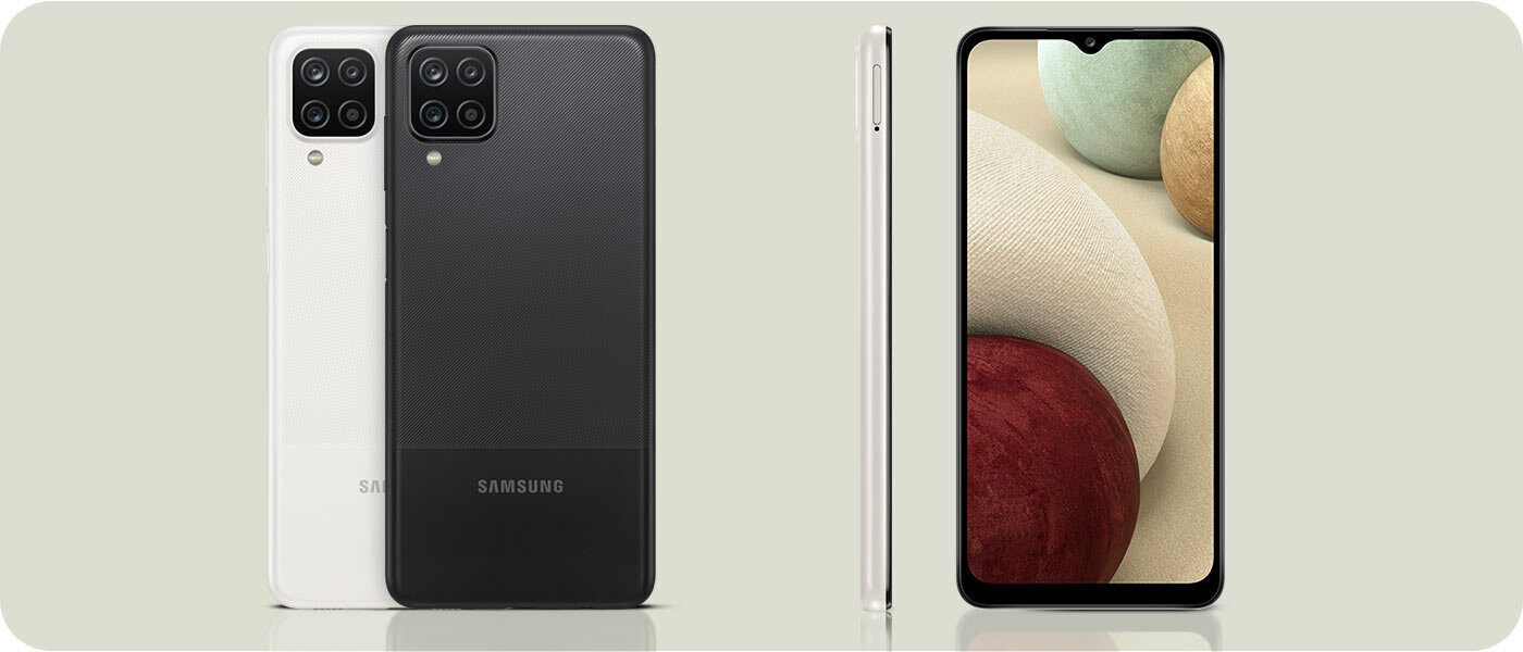 Telefony pokazane z przodu, z boku i z tyłu Telefony pokazane z przodu, z boku i z tyłu