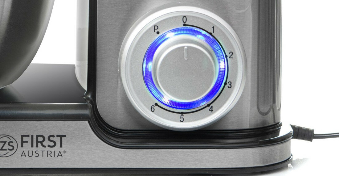 Robot kuchenny planetarny FIRST 5259-7 1300W krotkie i szybkie uruchomienie urzadzenie regulacja predkosci od 1 do 6 funkcja pracy pulsacyjnej