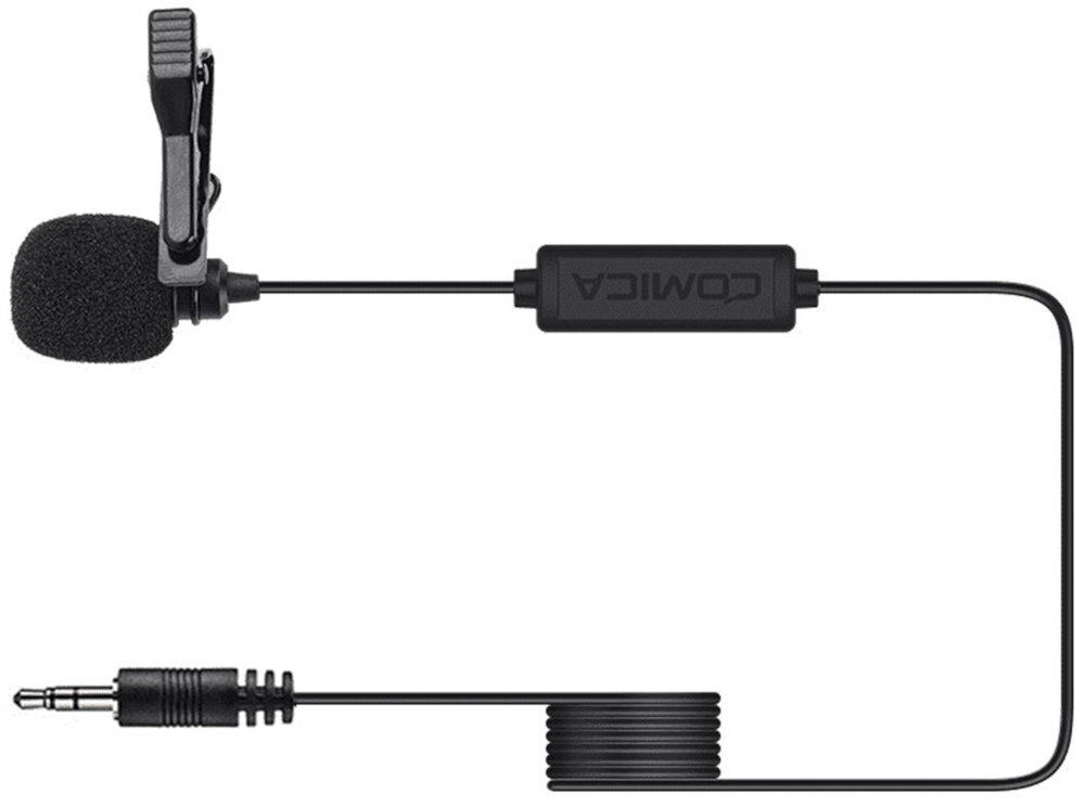 COMICA CVM-V01CP mikrofon krawatowy dookólnej charakterystyce 4,5 m
