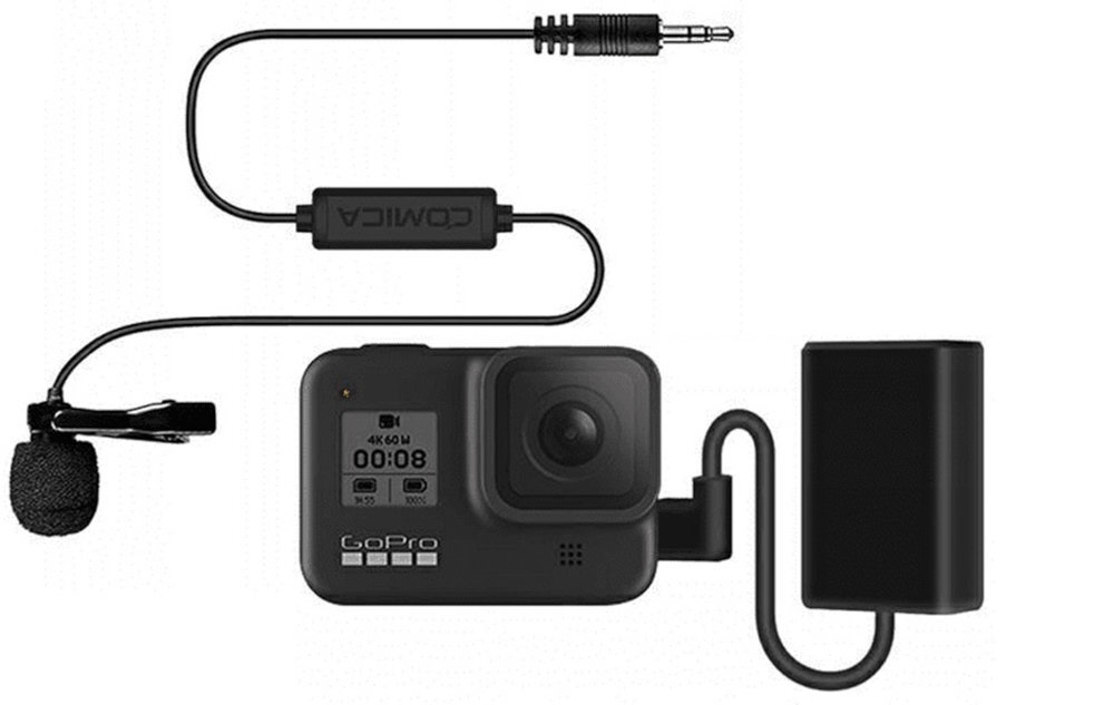 COMICA CVM-V01CP smartfonów, tabletów, kamer czy też rejestratorów dźwięku Minijack 3.5 mm 4,5-metrowemu elastycznemu kablowi wywiadów, vlogów czy podcastów