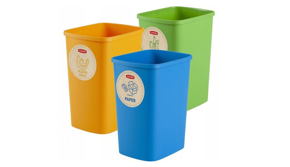 CURVER Eco Friendly 249842 kosz odpady śmieci komfort wygoda pojemność tworzywo sztuczne czyszczenie dom