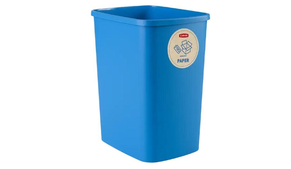CURVER Eco Friendly 249842 niebieski kosz papier segregacja pojemnik karton zeszyt książka worek opakowanie tektura