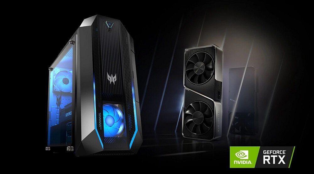 Komputer ACER Predator Orion 3000 - Karta graficzna RTX Ampere RTX Rdzenie RT Rdzenie Tensor