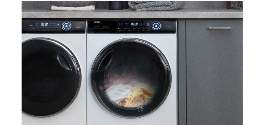 Pralka HAIER HW90-BP1439N-PL plamy łatwiejsze prasowanie