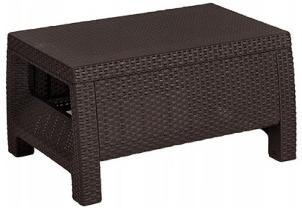 Stolik ogrodowy KETER Corfu 207786 Brązowy  balkon taras ogród rodzina mebli z serii KETER Corfu w kolorze brązowym