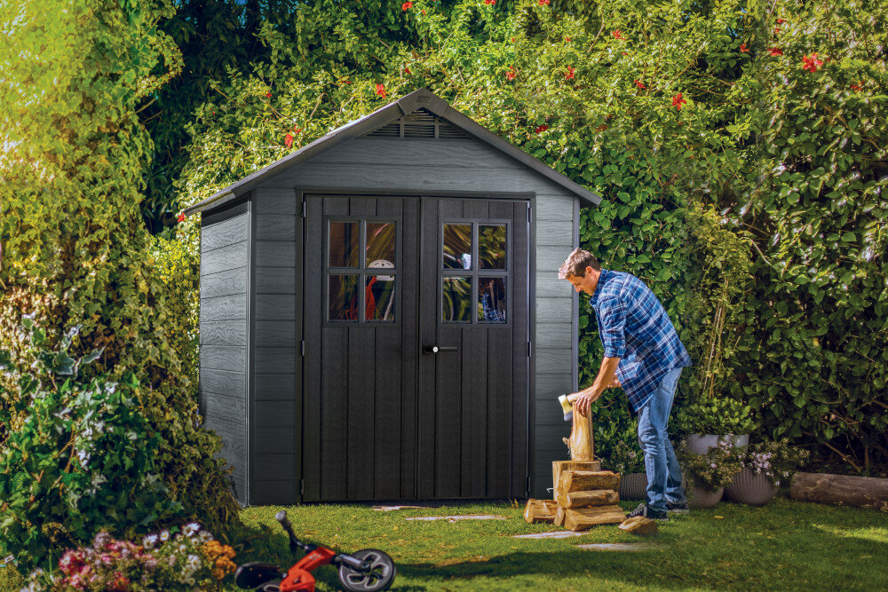 Domek narzedziowy KETER Newton 759 Szary solidny wytrzymaly material evotech