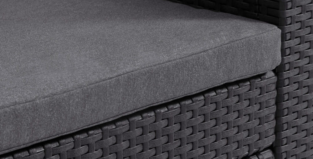 Fotel KETER Provence 234190 poduszki miękkie wygodne wytrzymały materiał łatwy w utrzymaniu czystości łagodne środki czysz miękkie ściereczki