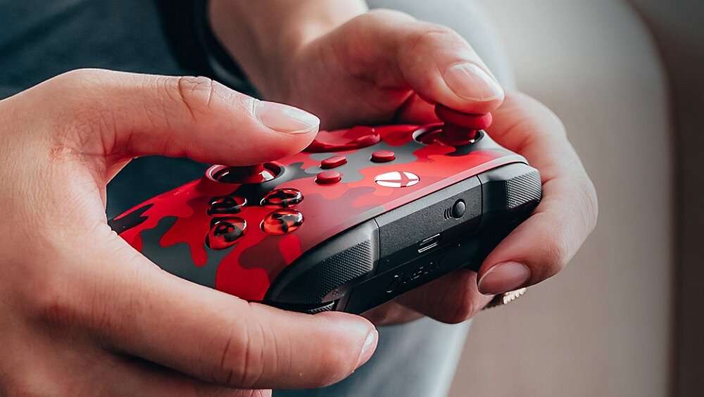 KONTROLER XBOX SERIES X Przewodowy CZARNY przyciski spusty zoom