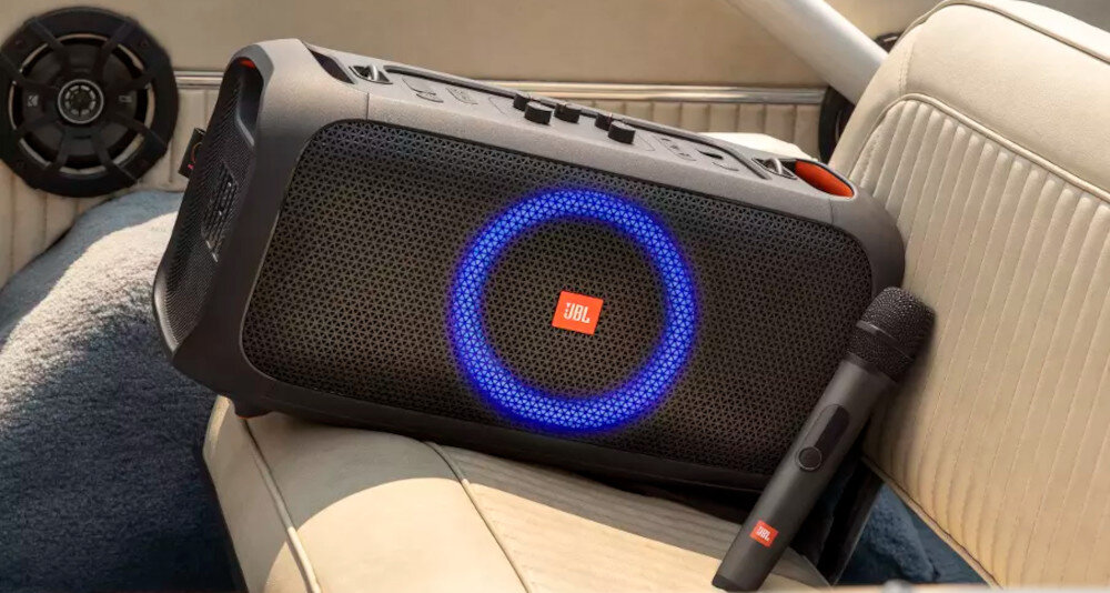 Mikrofon JBL Partybox zasięg