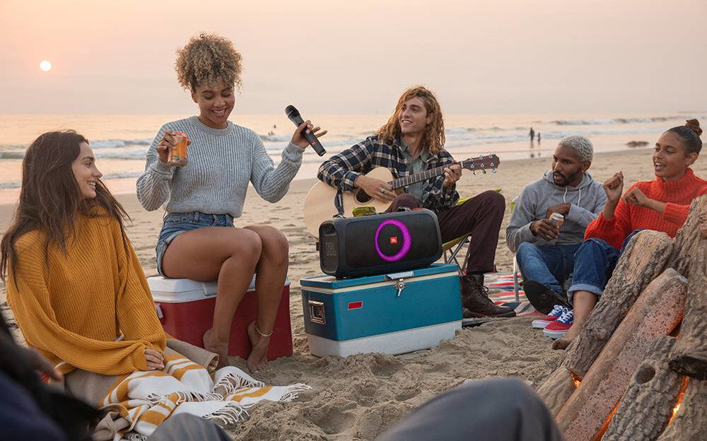 Mikrofon JBL Partybox jakość dźwięku obsługa konfiguracja 