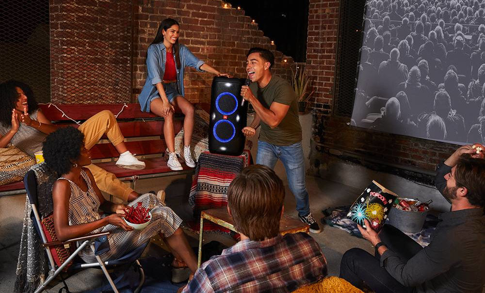 Mikrofon JBL Partybox czas pracy czas działania