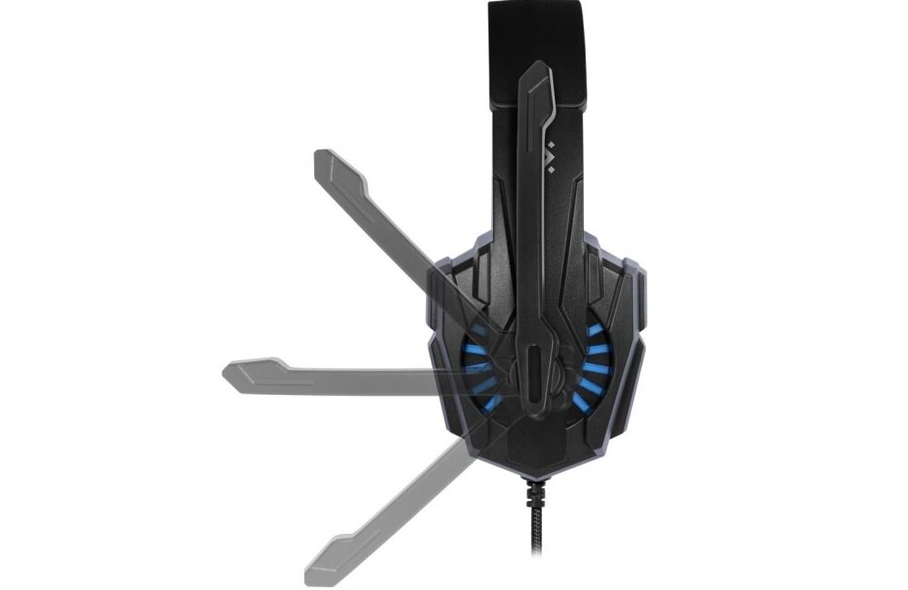 Słuchawki DEFENDER Warhead G-390 Biało-czerwony mikroofon regulacja glosnosci