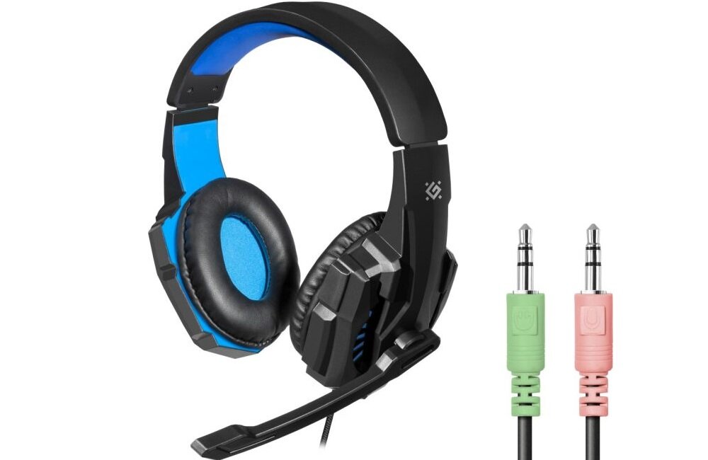 Słuchawki DEFENDER Warhead G-390 Biało-czerwony zlacza kabel dlugosc przewodowe