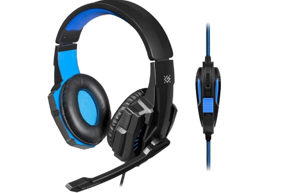 Słuchawki DEFENDER Warhead G-390 Biało-czerwony nauszniki konstrukcja wygoda 